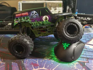 Monster Jam 1/24 wheel (rim) with 7mm hex nut mount