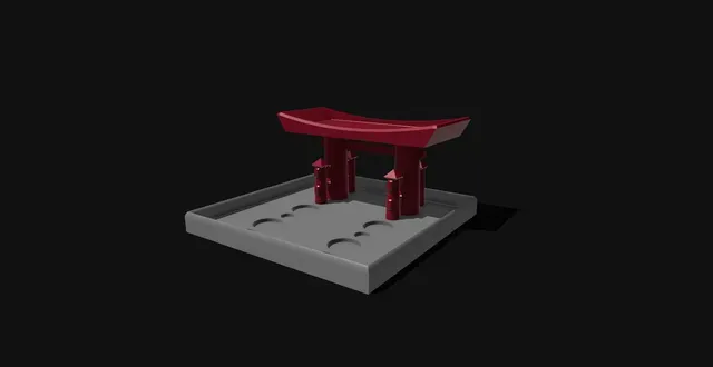 Two layer Zen Garden with Torii Gate Garden with tools — Фото 2 из 2