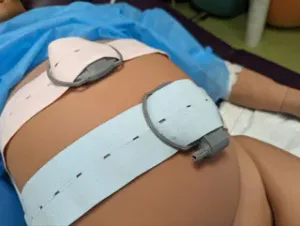 CTG fetal monitor probe prop for healthcare simulation