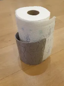 Spiral Paper Towel Holder with stone pattern