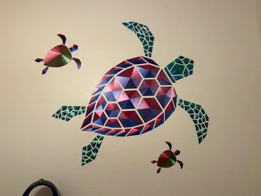 Geometric Sea Turtle wall art — Фото 5 из 9