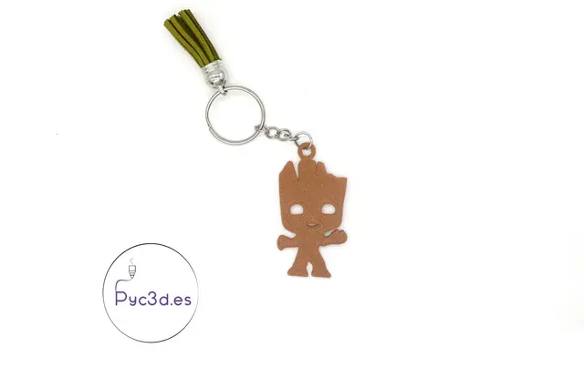 HAPPY GROOT MARVEL KEYCHAIN — Image 3 of 3