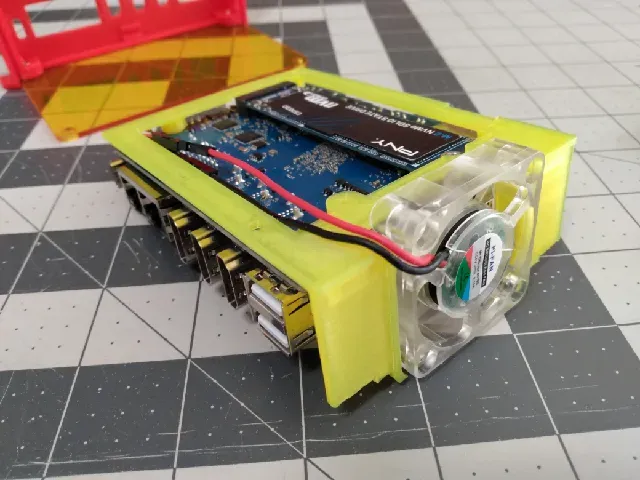 Orange Pi 5 Plus Case with 40mm x 10mm fan — Фото 13 из 22