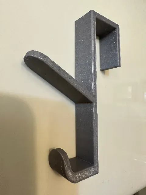 Over the shower door robe and towel hook