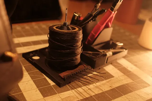 Gridfinity Thread Spool Holder for Leather Crafters