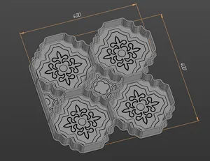 Mold for tile shape