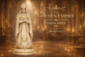 The Golden Empire "Bishop" - chess piece