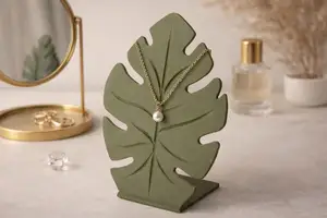 Minimalist Monstera Leaf Jewelry Stand