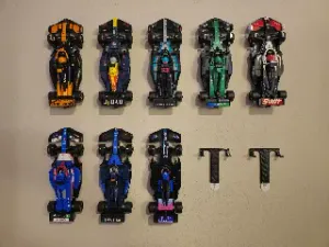 LEGO F1 Speed Champions Car Wall Mount (Renter Friendly)