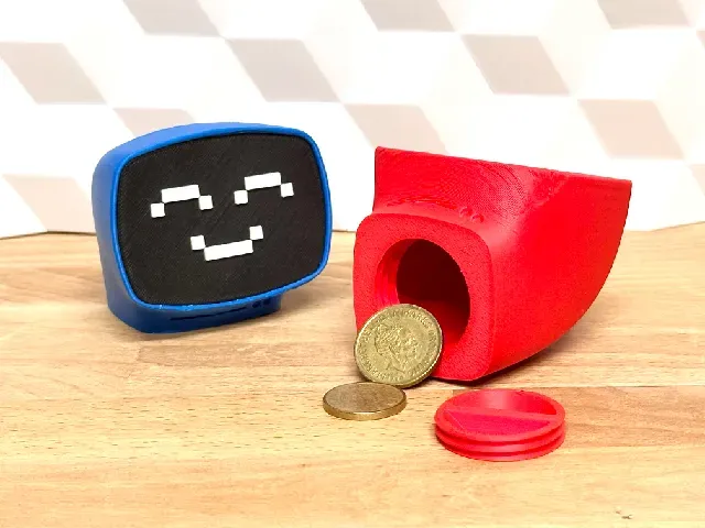 Cute Computer Bank (desk companion - kawaii piggy bank) — Image 4 of 8