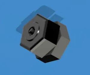 Hollow Bolt and Nut M6