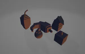 Roblox Grow a Garden Crops – 3D Print Set ( Tomato, Cocoa, Pepper, Apple, Mango )