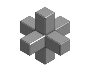 Cross Puzzle (3 pieces)