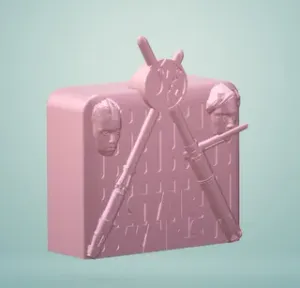 Ray and Kylo Themed Money Box or piggy bank