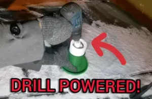 Drill Powered Scraper Machine with CV Car Joint! Defrosting - Drak