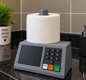 Suporte de Papel Higiênico Urna 3D