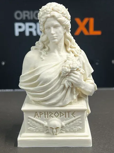 Aphrodite Bust – Greek Goddess of Love and Beauty Statue STL