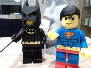 300% Superman Lego-like Figure