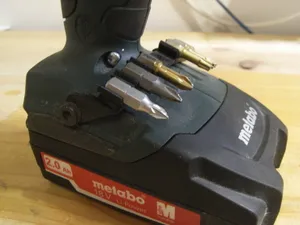 Bit holder for Metabo BS18 cordless screwdriver