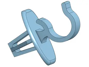Citroen C4 Hood Rod Holder Clip