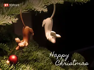 Lil mouse - Christmas ornament, easy print