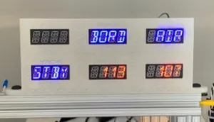 8020 Mount for six Sparkfun alphanumeric displays