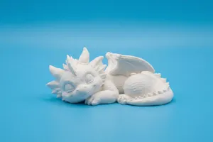 Sleeping Baby Dragon Figurine – Chibi Dragon