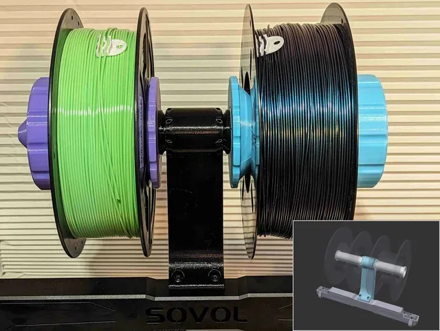 Sovol SV06 (Plus) forward-facing dual spool holder V2