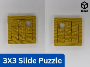 3X3 Impossible Slide Puzzle