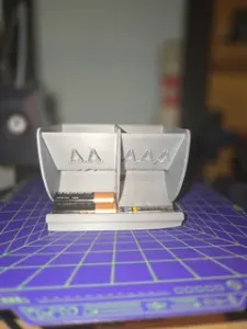 AA & AAA Battery Organizer Tray | Minimal Desktop Battery Holder