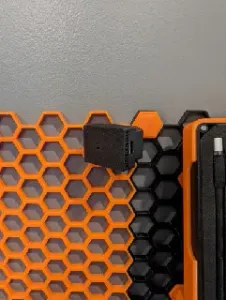 HSW Mountable Case for ESP32 S2 Mini and LD2410C (Honeycomb Storage Wall)