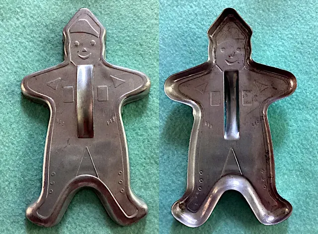 Customizable vintage gingerbread cookie ornament — Image 2 of 2
