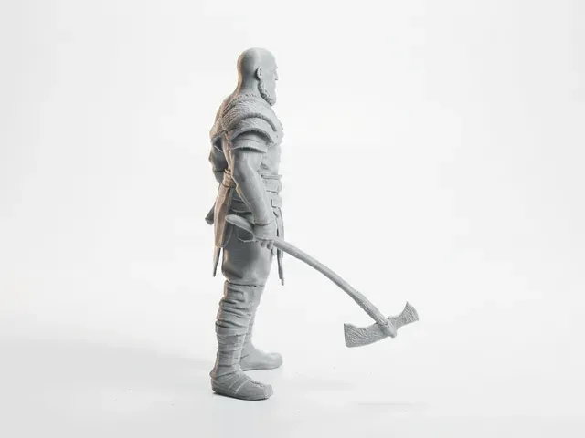 God of War Kratos Figurine Gaming 3D Printable — Фото 4 из 5