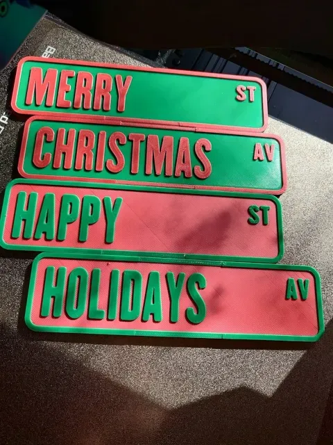 Winter Street Signs! Christmas Hanukkah Holidays