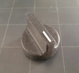 Stove knob with raised indicator