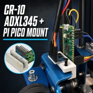 CR-10 Toolhead ADXL345 and Raspberry Pi Pico Clamp Mount