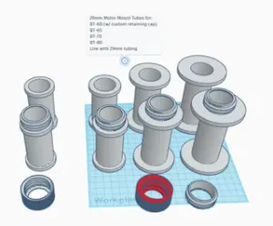 Model Rocket 29mm Motor Mount Tubes
