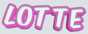 LOTTE LED- Namenslampe (Name lamp)