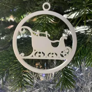Christmas ornament - Santa's sleigh