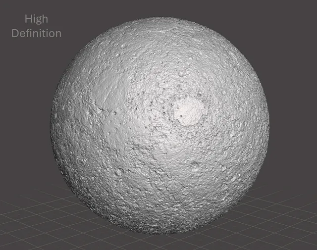 High Definition Designer Lithophane Moon Lamp (HD / Full Resolution / High Quality) — Фото 2 из 4
