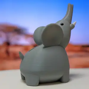 ELEPHANT PIGGY BANK - NO PAINTING REQUIRED