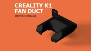 Creality K1 Fan Duct CAD