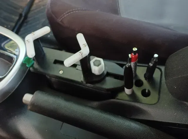 Honda Fit Adjustable Cup Holder (and Pen Holder)