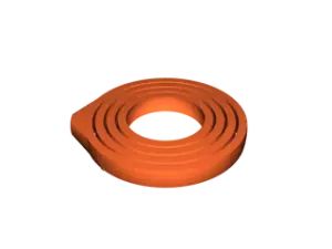 Anet A8 spinning toy with an indent