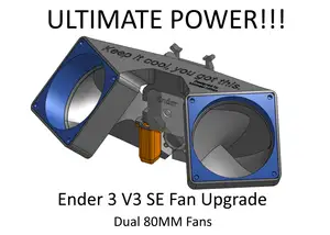 The Ultimate 80MM Ender 3 V3 SE Cooler (With Pictures)