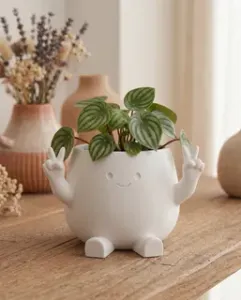 "Zuki" Peace Planter - Cute Kawaii Decor