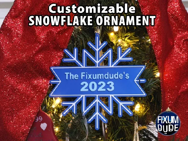 Customizable Snowflake Ornament — Фото 5 из 5