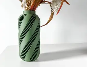 The Alin Vase, Modern and Unique Home Decor for Dried and Preserved Flower Arrangement | STL File