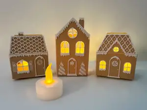 Mini Gingerbread Houses (for tea lights)