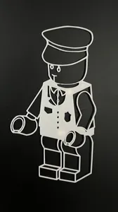 Lego Policeman Wall Art